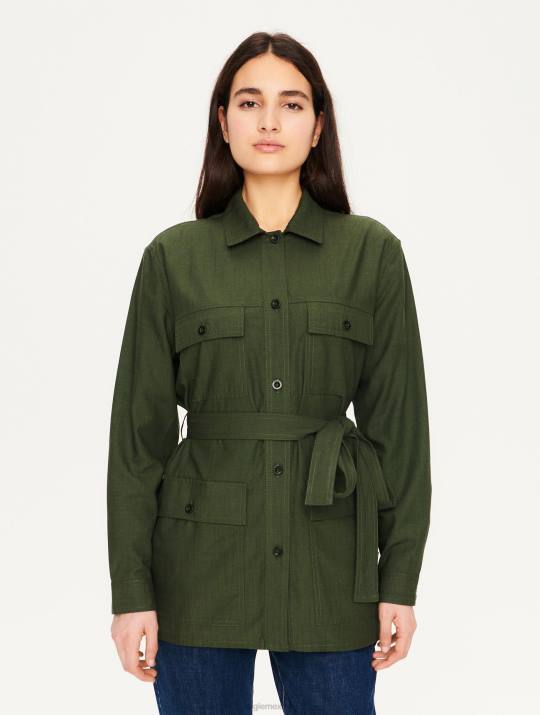 Aigle 86DD657 ropa abogado mujer sobrecamisa de algodón y tencel