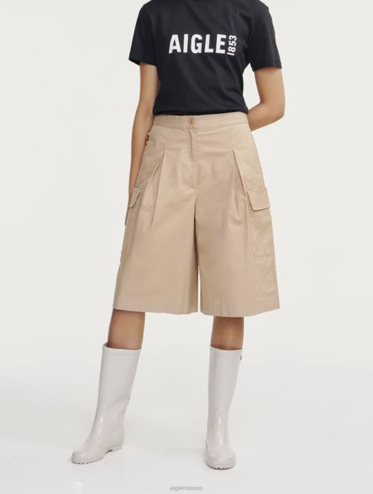 Aigle 86DD437 ropa mimbre mujer bermudas largas