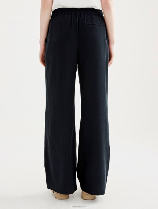 Aigle 86DD509 ropa negro mujer pantalones sueltos 7/8