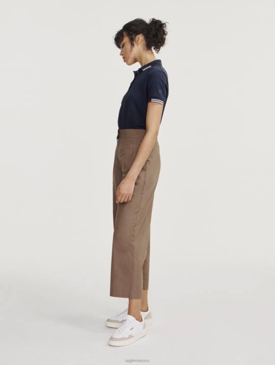 Aigle 86DD555 ropa capuchino mujer Pantalón ancho 7/8