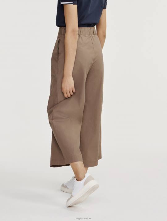 Aigle 86DD555 ropa capuchino mujer Pantalón ancho 7/8