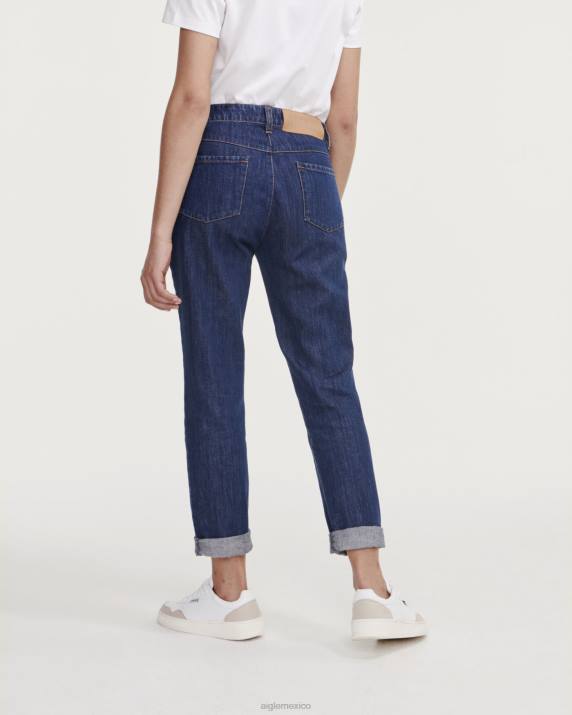 Aigle 86DD696 ropa mezclilla mujer pantalones vaqueros rectos