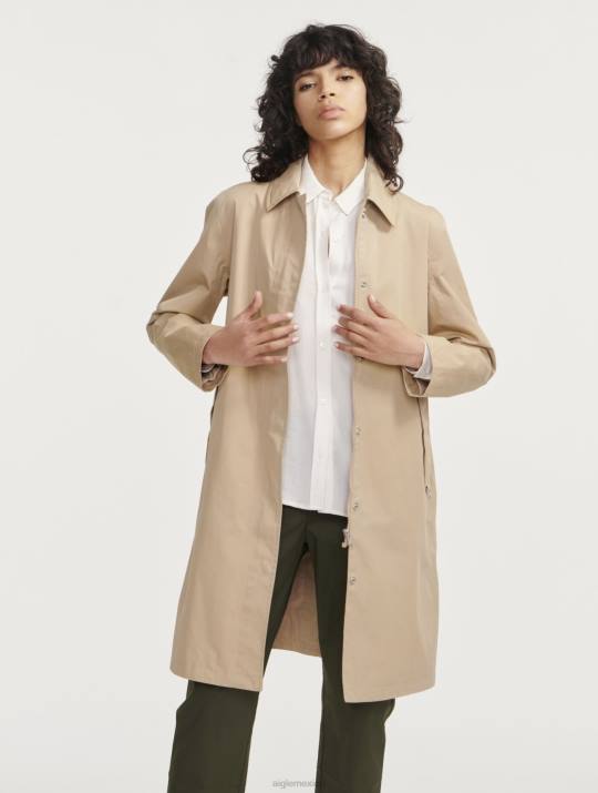 Aigle 86DD462 ropa mimbre mujer parka larga con capucha mtd