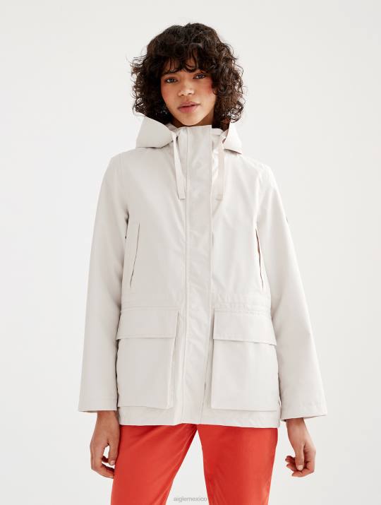 Aigle 86DD493 ropa sable mujer parka mtd de longitud media