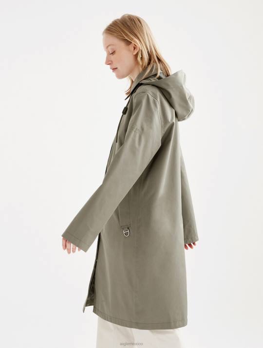 Aigle 86DD495 ropa taillis mujer parka larga con capucha mtd