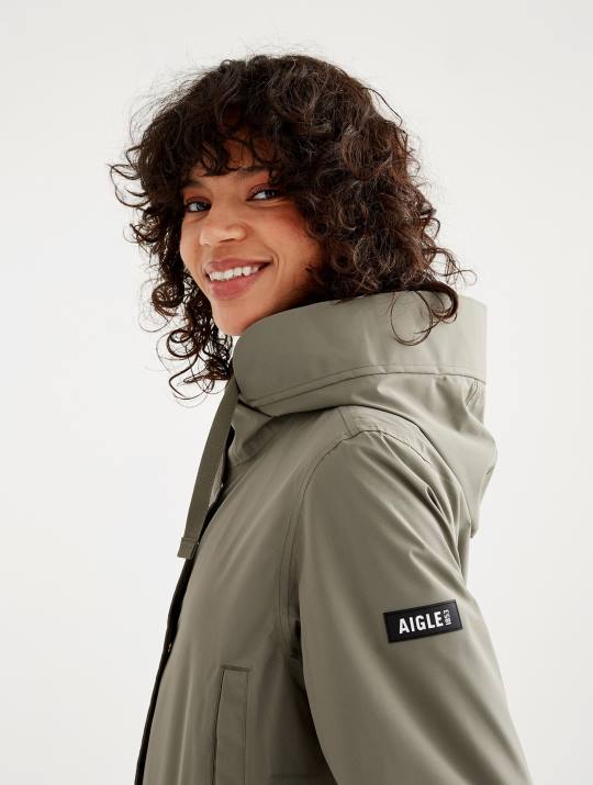 Aigle 86DD497 ropa taillis mujer parka mtd de longitud media