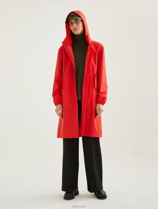 Aigle 86DD502 ropa amapola mujer parka mtd con capucha larga