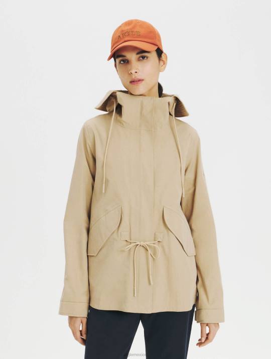 Aigle 86DD676 ropa mimbre mujer parka corta con cola de pez