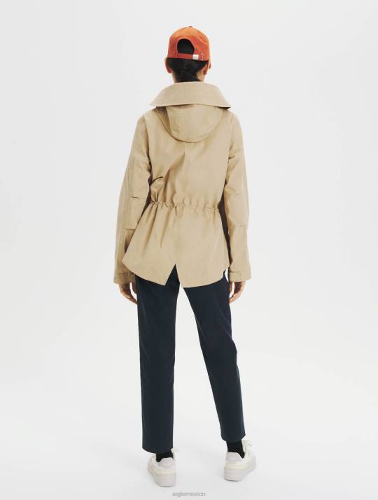 Aigle 86DD676 ropa mimbre mujer parka corta con cola de pez