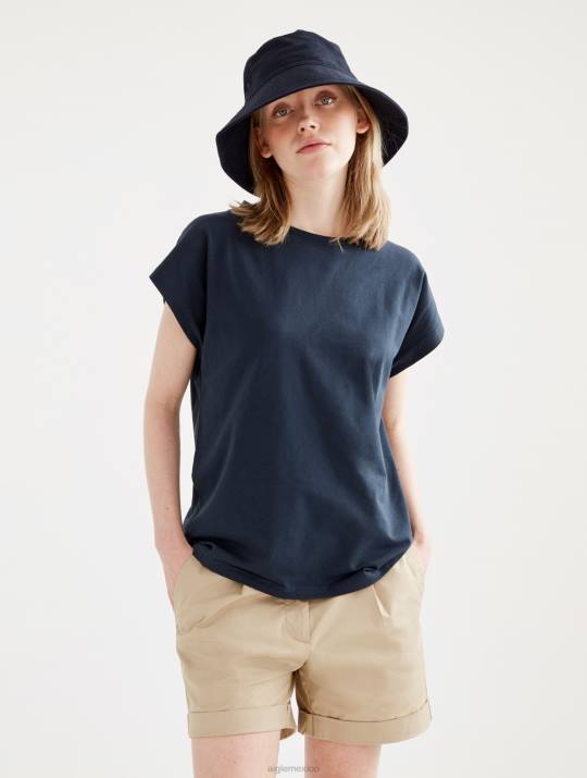 Aigle 86DD446 ropa imperio mujer camiseta con hombros caídos