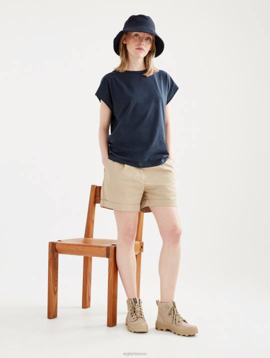 Aigle 86DD446 ropa imperio mujer camiseta con hombros caídos