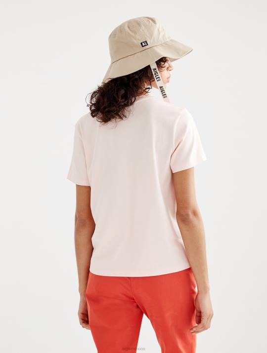 Aigle 86DD584 ropa cereza mujer camiseta de manga corta con estampado de piratex