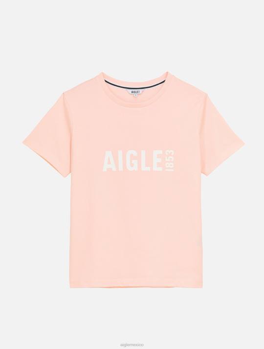 Aigle 86DD584 ropa cereza mujer camiseta de manga corta con estampado de piratex
