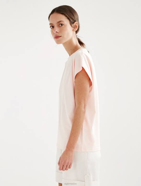 Aigle 86DD708 ropa cereza mujer camiseta con hombros caídos