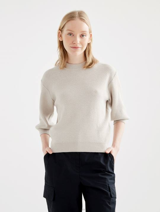 Aigle 86DD458 ropa sable mujer jersey de manga corta con punto decorativo