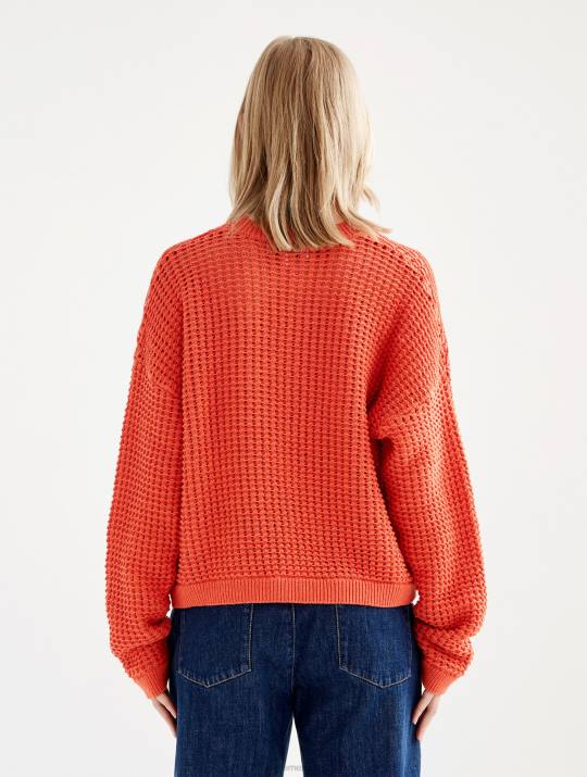 Aigle 86DD529 ropa Harissa mujer suéter de punto decorativo de manga larga