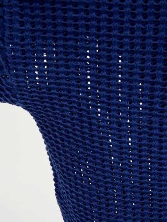 Aigle 86DD541 ropa encrebleu mujer suéter de punto decorativo de manga larga