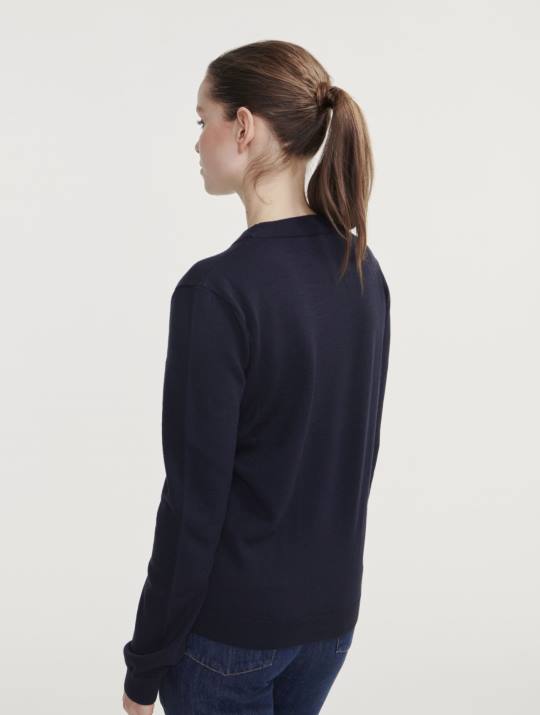 Aigle 86DD593 ropa imperio mujer jersey de lana merino con cuello redondo