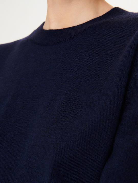 Aigle 86DD593 ropa imperio mujer jersey de lana merino con cuello redondo