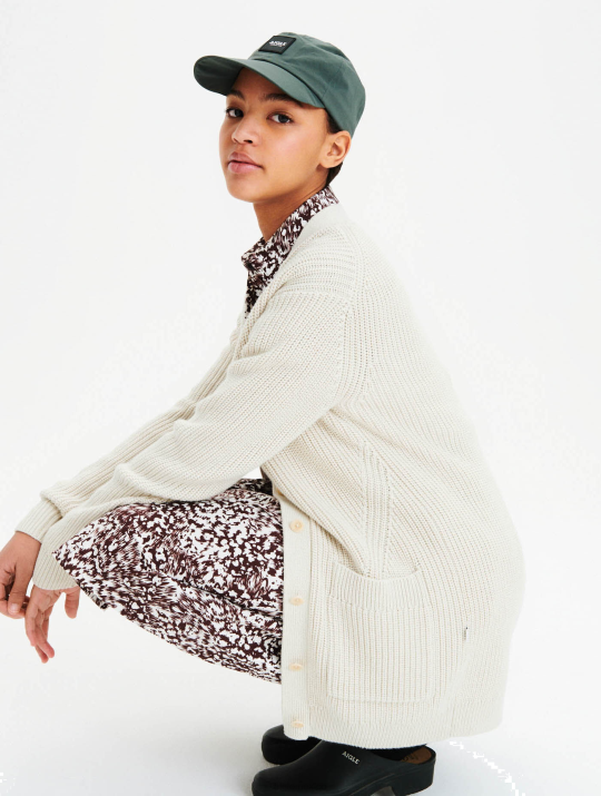 Aigle 86DD622 ropa sopa de mariscos mujer cárdigan de algodón orgánico