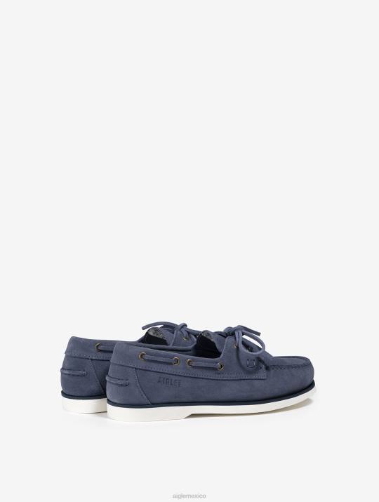 Aigle 86DD668 zapatos marais mujer mocasín clásico en piel nobuck