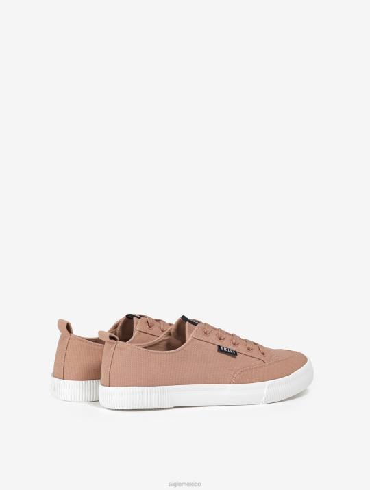 Aigle 86DD658 zapatos rosa brumosa mujer zapatilla de lona