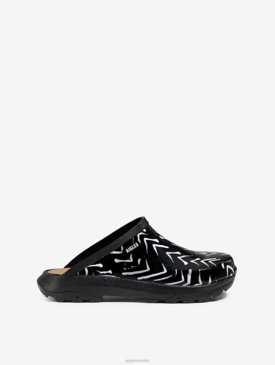 Aigle 86DD634 zapatos cheurón mujer versión impresa del zueco auténtico